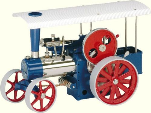 Wilesco D415 Steam Traction Engine Kit Steam Engine Blue